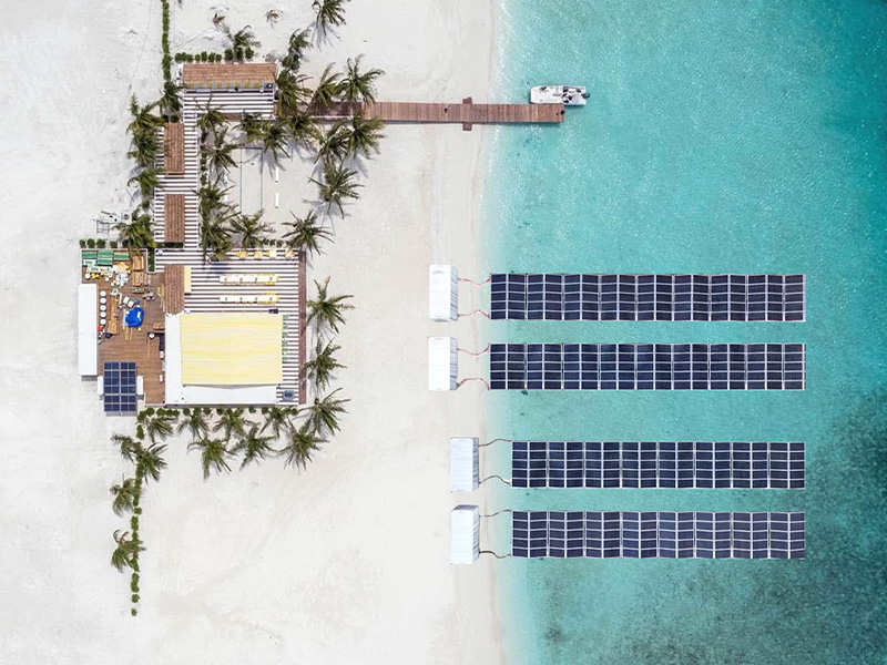 Контейнер для солнечных батарей (плавающего типа)